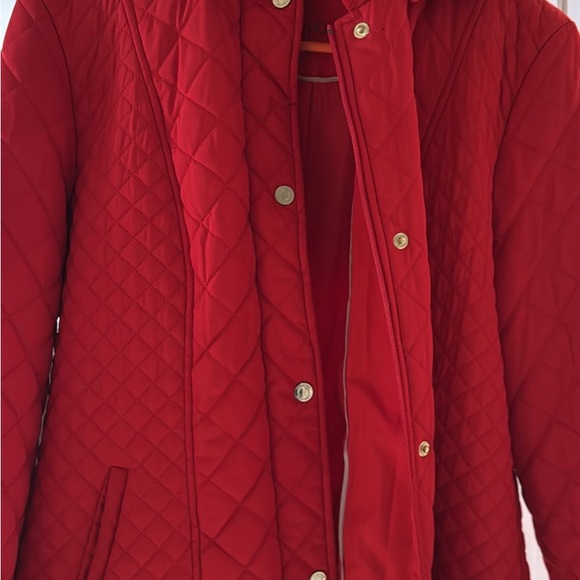 Quilted Red Women's Jacket - Picture 1 of 3